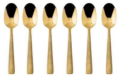 Produktbild von Sambonet Siena Edelstahl/PVD Gold Mokkalöffel Set 6