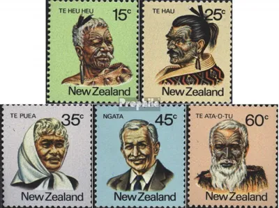 Produktbild von Briefmarken Neuseeland 1980 Mi 810-814 (kompl.Ausg.) postfrisch Maoris