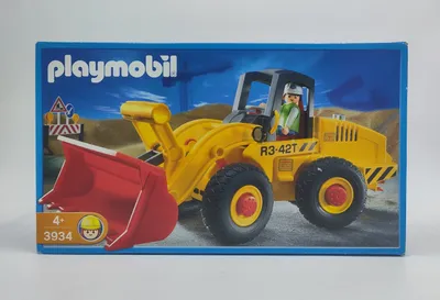 Produktbild von PLAYMOBIL 3934  Radlader mit Bauarbeiter aus dem Jahr 2002