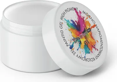 Produktbild von Excellent PRO | Malgel 001 - Weiß - Hochpigmentiert - Ideal für Nail Art - Perfekte Konsistenz