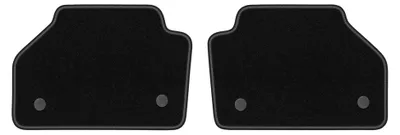 Produktbild von Velours-Fußmatten Hinten für BMW X3 F25 2010-2017 (SUV) – 2-tlg, Schwarz, passgenau – Wielganizator LUX – Ausführung W0949