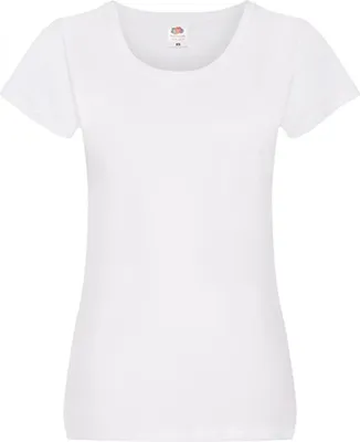 Produktbild von Fruit of the Loom 61-420-0 | Damen Original T Lady-Fit / Belcoro® Garn - Farbe: White - Größe: M
