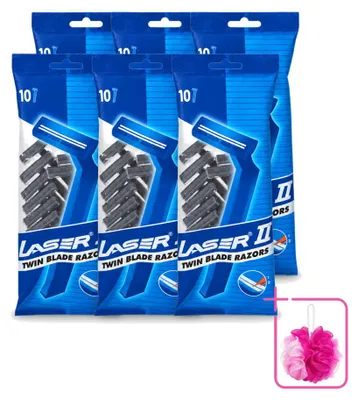 Produktbild von 6 x Laser 2 Einwegrasierer für Männer - Sparpackung - 6 Stücke