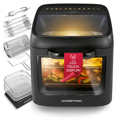 Obrázok produktu pre Konvekčná rúra GOURMETmaxx s panoramatickou strechou a predným oknom, 12,5 l - 12 programov
