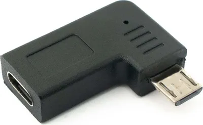 Produktbild von SYSTEM-S USB 3.1 Adapter Typ C Buchse zu 2.0 Micro B Stecker Winkel Links