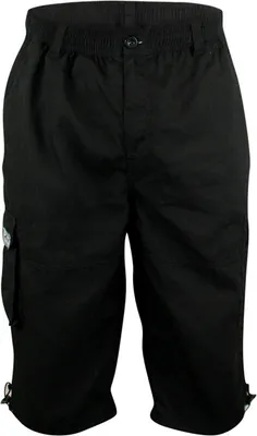Produktbild von Übergrößen Leichte Cargo-Caprihose D555 Schwarz 3XL