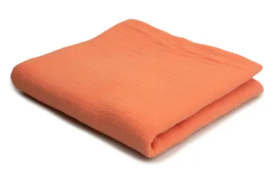Produktbild von Baumwoll Musselin Stoff Double Gauze, Doppelgaze, Pfirsich 50 x 130 cm
