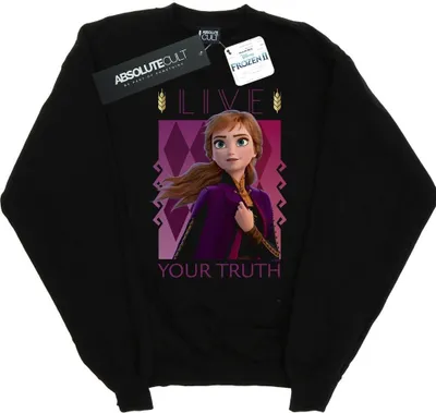 Produktbild von Disney - "Frozen 2 Live Your Truth" Sweatshirt für Damen BI18900 (L) (Schwarz)