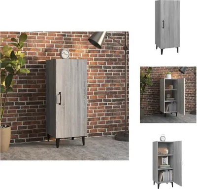 Obrázok produktu pre vidaXL Príborník Grey Sonoma 34,5x34x90 cm Materiál na báze dreva - Príborníky