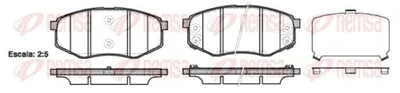 Produktbild von REMSA Bremsbeläge Satz Vorne Bremsklötze für HYUNDAI ix35 (LM, EL, ELH) 1426.02