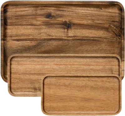 Produktbild von Holz-Servierschale, Holz-Servierschalen-Set, multifunktional