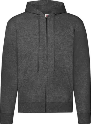Produktbild von Fruit of the Loom - "Classic" Kapuzenjacke für Herren FK3054 (S) (Dunkles Grau)
