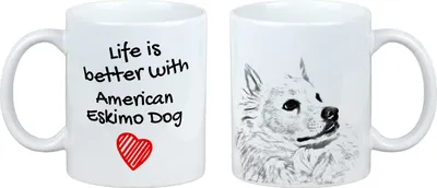 Image de Art-Dog Mug en céramique – Esquimau américain