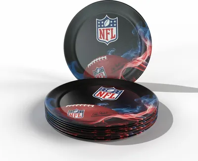 Produktbild von Papp-Teller NFL 23 cm 6 Stück Motiv 2 Partyteller für Kindergeburtstag Superbowl