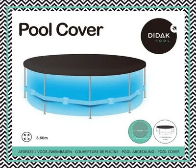 Image de Couverture de piscine ronde + 8 cordes - Didak Pool - 3,6 mètres