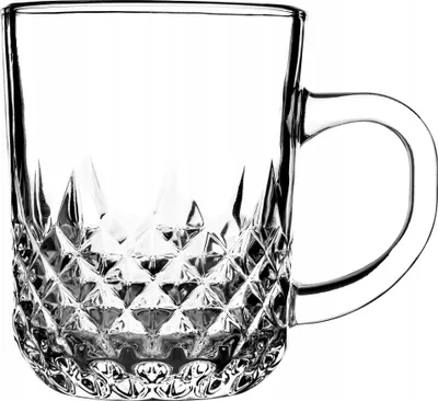 Image de Tasses en verre pour thé et café - Lot de 6 - Avec anse - Contenance 230 ml