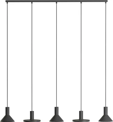 Zdjęcie produktu dla Żyrandol HERMANOS czarny 5xGU10x10W metal wym:130x132x20cm IP20 Nowodvorski Lighting