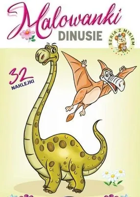 Image de Dinusie. Malowanka edukacyjna z naklejkami