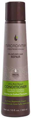 Zdjęcie produktu dla Macadamia Ultra Rich Moisture, Kobiety, Profesjonalna odżywka do włosów, Włosy łamliwe, Kręconych włosów, Włosy zniszczone, Przeciw puszeniu się, Rozczesywanie, Nawilżający, Odżywiający, Ochrona, Naprawa, Świecący,..., 300 ml, Butelka