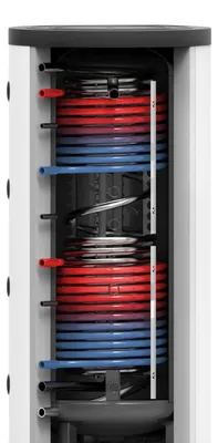 Produktbild von Hygienespeicher 1000 - Ø 79 cm - 2x Wärmetauscher ohne elektrische Bauteile