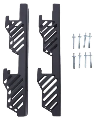 Immagine prodotto di 2 supporti per cric, supporto da parete, supporto organizer, robusto scaffale metallico per 2 e 3 tonnellate