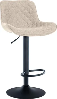 Produktbild von CLP Barhocker Minosa 360 drehbar mit Fußstütze taupe Material Stoff