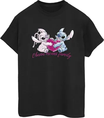 Produktbild von Disney - "Ohana" T-Shirt für Damen BI30240 (L) (Schwarz)