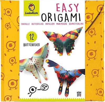 Image de Ludattica Origami Toys - Papillons Set de bricolage papier feutre 12 pièces
