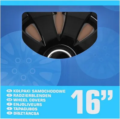 Produktbild von Radzierblendensatz Aura schwarz 16 Zoll 4 Stück im Display