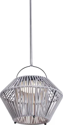 Produktbild von QAZQA - Bohemian Böhmische Tischleuchte I Tischlampe I Lampe I Leuchte Grau inkl. LED 3-Stufen-Dimmbar IP54 Solar Wiederaufladbar - Duco Dimmer I Dimmbar I Außenbeleuchtung - Kunststoff Rund - I LED m