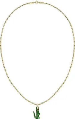 Productafbeelding van Halskettingen met hanger, Lacoste Gold. Verkrijgbaar in lengtes van 50 cm tot 70 cm. Collectie: Arthor - voor heren
