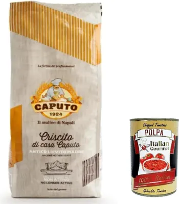 Produktbild von 6x Caputo Criscito Lievito Madre Essiccato Getrocknete Mutterhefe Inaktive Natürliche Hefe 1Kg + Italian Gourmet polpa 400g