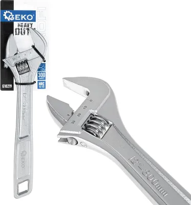 Obrázek produktu pro GEKO Nastavitelný švédský klíč 12", 0–40 mm - G10219