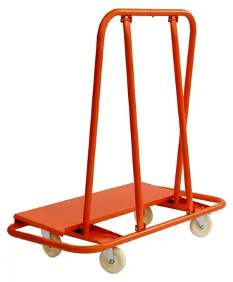 Produktbild von Plattenkarren, Plattenkarren Transportwagen mit 4 Rädern, Transport von Trockenbauwänden, Holz- und Gipskartonplatten, Plattenwagen Transporthilfe, Trockenbau Rollwagen (1600lb, 725Kg)