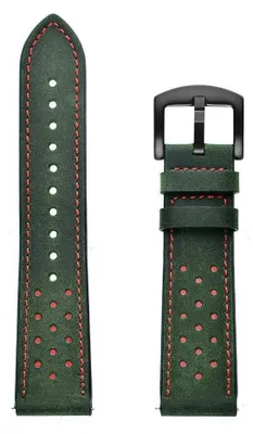 Zdjęcie produktu dla Bransoleta do smartwatcha - Forerunner 55/158/165 - 20 mm - Zapięcie metalowe - Kolor: oliwkowy