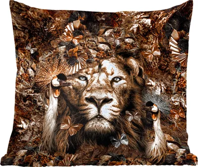 Produktbild von MuchoWow® Zierkissen Sofakissen Wohnzimmer Dekokissen 45x45 cm Tiere - Schmetterlinge - Vögel - Schlafpolster - Polster für das Sofa