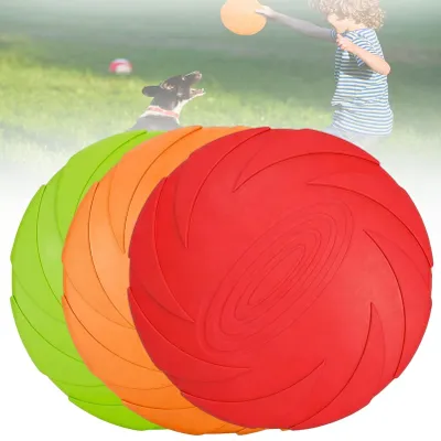 Produktbild von Set mit 3 Frisbees für Hunde, aus Naturkautschuk