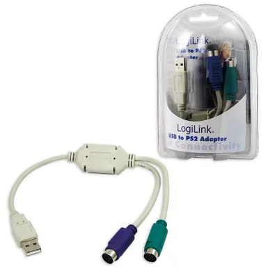 Produktbild von LogiLink USB/2x PS/2 Adapter