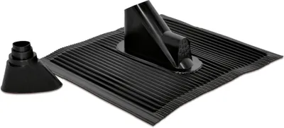 Image de TechniSat Kit de tuiles en aluminium, noir avec passe-fil en caoutchouc (0000/1718)