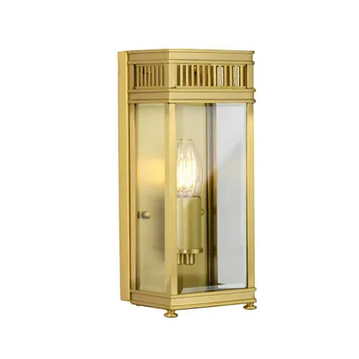 Immagine prodotto di Applique da esterno in ottone spazzolato E14 40W Holborn Elstead