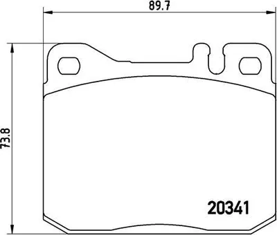 Produktbild von Brembo Bremsbelagsatz, Scheibenbremse Vorderachse P 50 004