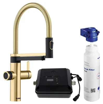 Produktbild von Trinkwassersystem Armatur HD Blanco Drink.Filter EVOL-S Pro Satin Gold - 527430