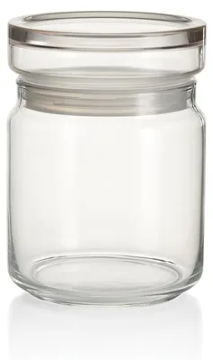 Vorratsglas 0,75 l mit Deckel, stapelbar, luftdicht, spülmaschinenfest