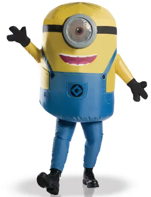 Produktbild von Aufblasbarer Minion Stuart Kostüm für Erwachsene Größe Standard