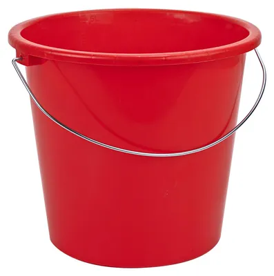 Produktbild von KesTek Haushaltseimer Putzeimer Transporteimer 5L Rot Metallbuegel