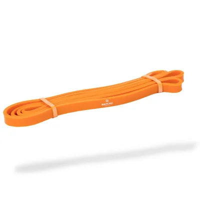 Produktbild von Matchu Sports Resistance Band 1 Meter 7-22 kg Leicht - Orange - Powerband - Trainingsband - Widerstandsband - Fitnessband - Pull-up-Band