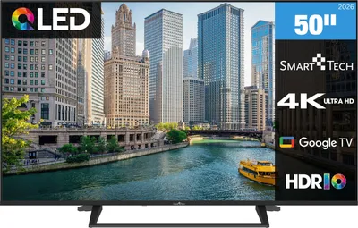 Produktbild von Smart Tech Tv Qled 50" 4K Uhd Google Tv 50QG06K Dvb-T2/S2 3Xhdmi 2Xusb Bluetooth