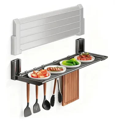 Produktbild von Klappbare Wandregal ohne Bohren, 56 cm