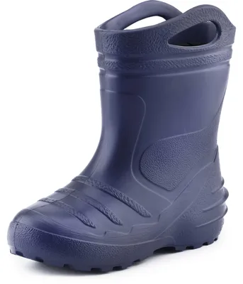 Image de Bottes en caoutchouc Eva Thermo ultra-légères pour enfants (filles et garçons), doublées, modèle KL051 (bleu foncé, taille 30)