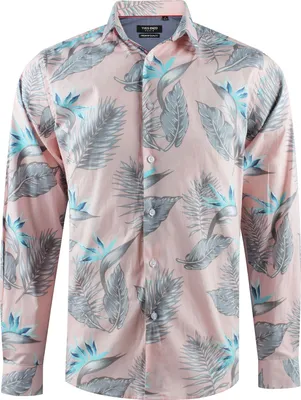 Immagine prodotto di Camicia da uomo YVES ENZO rosa con stampa floreale 202-3  M